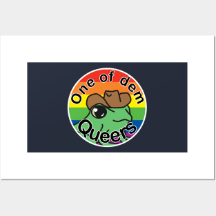 Pride Frog with a cowboy hat- rainbow Posters and Art